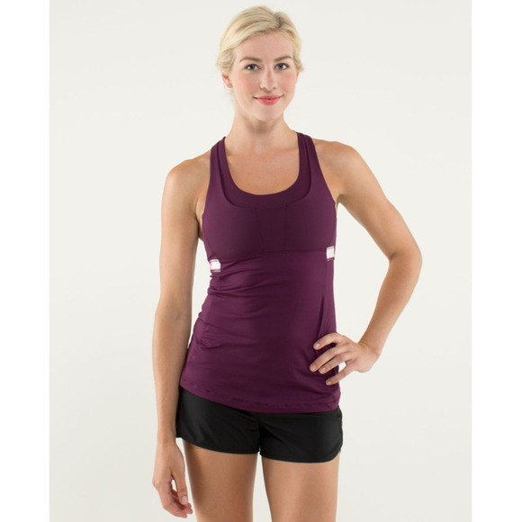 Lululemon Run Bra Tank 4 Plum NWOT - Picture 3 of 14